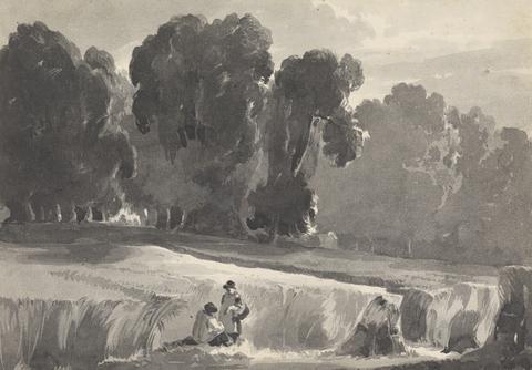 Thomas Sully Landscape with Figures in Field