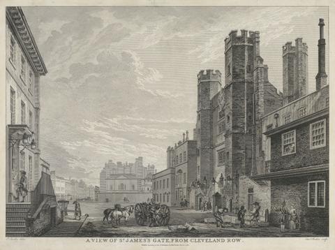 Edward Rooker A View of St. James's Gate, from Cleveland Row
