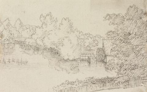 Henry Swinburne Landscape, with Watermill and River