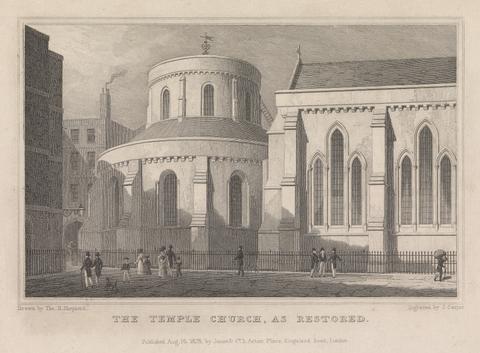 John Carter The Temple Church as Restored