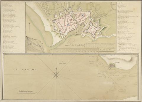 unknown artist Le Havre and Le Manche: A Map of Le Havre
