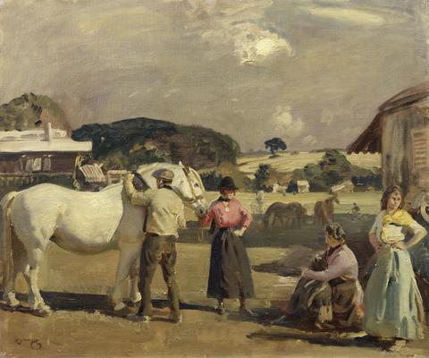 Sir Alfred J. Munnings Gypsy Life -- The Hop Pickers