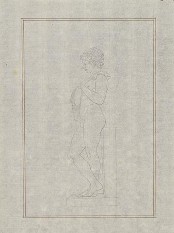 Giles Hussey Study of classical sculpture of Faun with Pipes