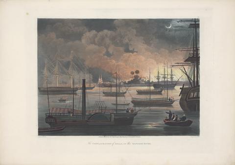 Moore, Joseph. Rangoon views and combined operations in the Birnam Empire.