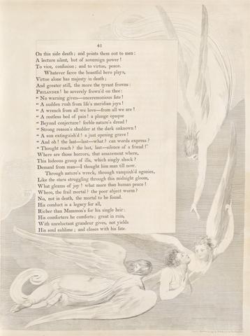 William Blake Plate 23 (page 41): 'One radiant MARK; the Death bed of the Just'