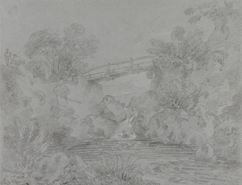 Sir George Howland Beaumont seventh Baronet Bridge over Pool at Llanrwst