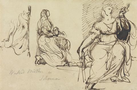 Benjamin Robert Haydon Studies of a Seated Woman