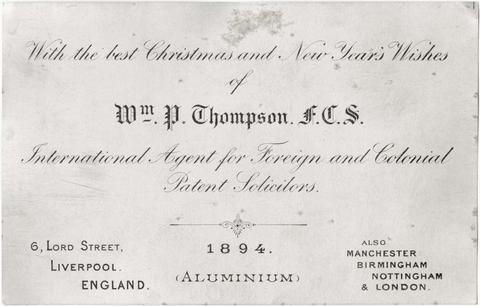 Thompson, W. P. (William Phillips), creator. With the best Christmas and New Year's wishes of Wm. P. Thompson, F.C.S. :