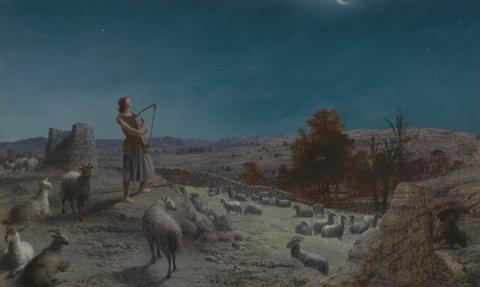 John Rogers Herbert David, the Future King of Israel, While a Shepherd at Bethlehem