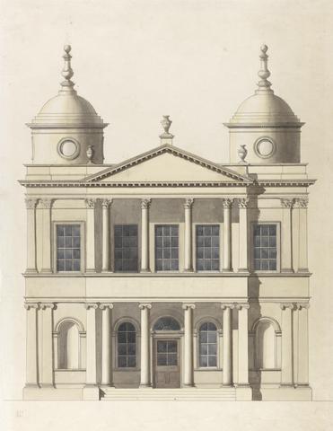 Paul Sandby RA Design for a Church. Elevation of West Front