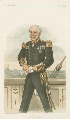 unknown artist Vanity Fair: Military and Navy; 'On 1 China Station', Admiral Sir Edward Fremantle