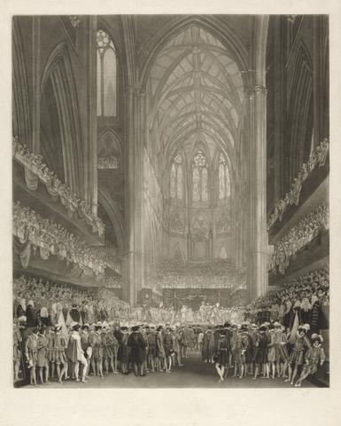 Charles Turner Coronation of King George IV in Westminster Abbey
