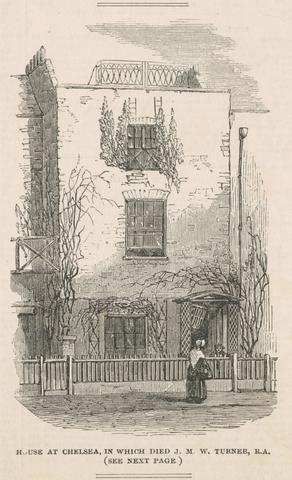 unknown artist House at Chelsea, in which died J.M.W. Turner R.A.