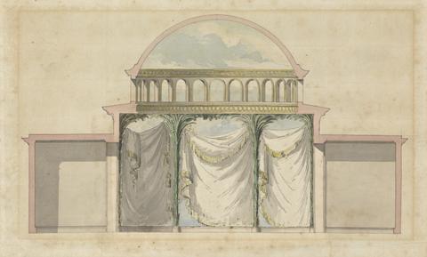 Sir William Chambers RA Royal Botanic Gardens, Kew: Design for Interior of a Mosque
