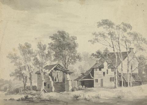 Sawrey Gilpin Dwelling on a Riverbank