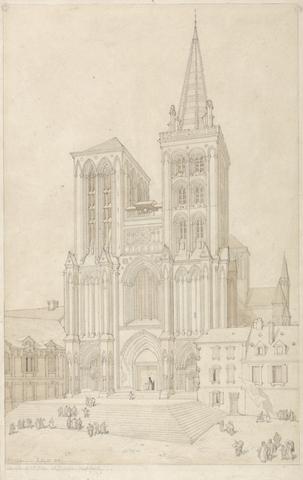 John Sell Cotman St. Peter at Lisieux, Normandy: West Front