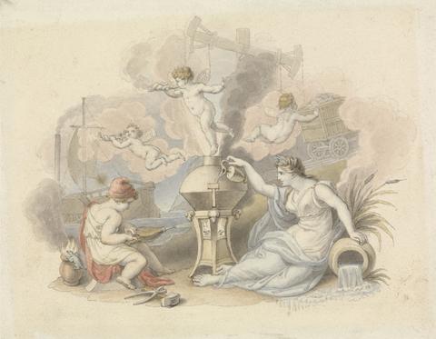 Edward Francis Burney Allegory of Steam