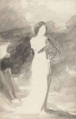 George Romney Study of a Lady Standing