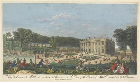 unknown artist A View of the Palace of Marli toward the little Parterre