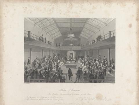 Henry Melville House of Commons, the Speaker Reprimanding a Person at the Bar