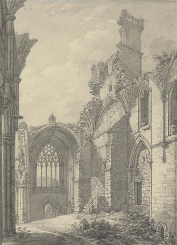 Transept of Melrose Abbey, 1778 Near Old Melrose on the River Tweed, Roxburgh
