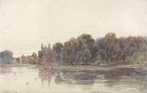 David Cox Eton from the Thames