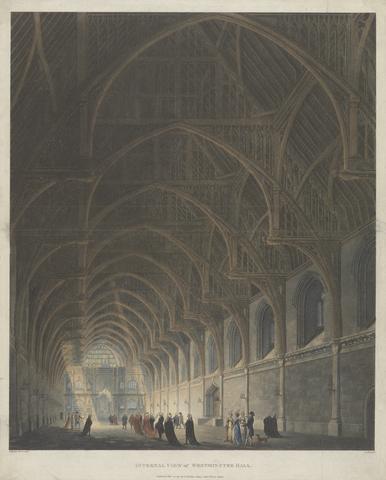 George Hawkins Internal View of Westminster Hall