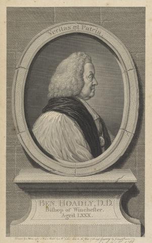 James Basire the younger Benjamin Hoadly, Bishop of Winchester