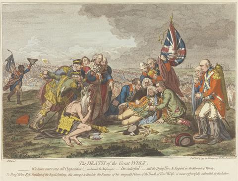 James Gillray The Death of the Great Wolf