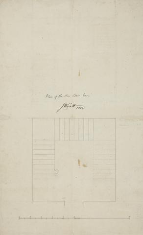James Wyatt Hinton St. George, Somerset: Plan of Staircase
