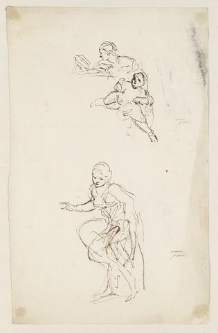 Sir Joshua Reynolds RA Woman and Child, Woman Alone