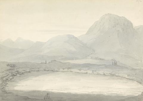 Sir Robert Smirke the younger Landscape With Mountains in the Horizon