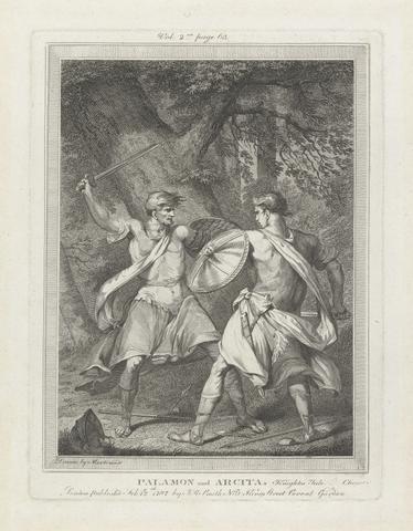 Francis Chesham Palamon and Arcita, from "The Canterbury Tales"