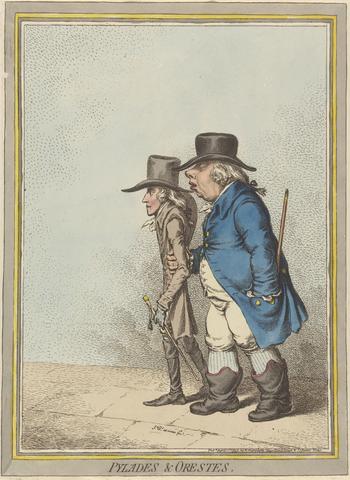 James Gillray Pylades & Orestes (Stadtholder & His Secretary)