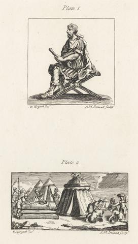 A. M. Ireland Plate 1, A Seated Roman General and Plate 2, Issued Barley Instead of Wheat