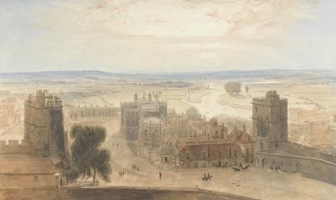 William Daniell View from the Round Tower, Windsor Castle