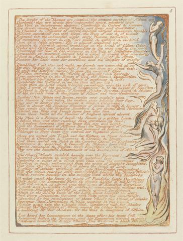 William Blake Jerusalem, Plate 5, "The banks of the Thames...."