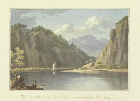 Sir Richard Colt Hoare On the River Elbe, near Lowositz in Saxony