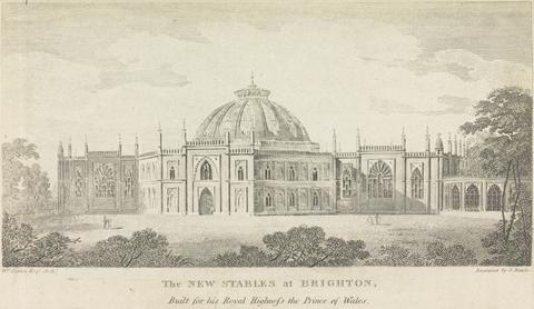 Samuel Rawle The New Stables at Brighton, built for his Royal Highness the Prince of Wales; page 39 (Volume One)