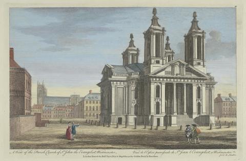 unknown artist A View of the Parish Church of St. John the Evangelist, Westminster