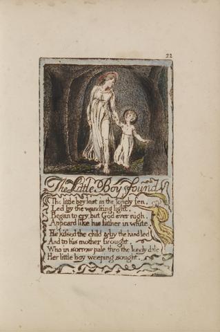Songs of Innocence and of Experience, Plate 22, "The Little Boy Found" (Bentley 14)