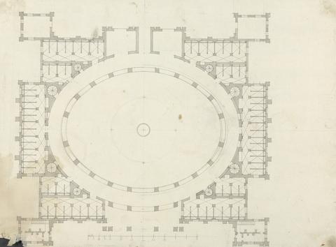 James Bruce Plan of the Temple at Baalbec