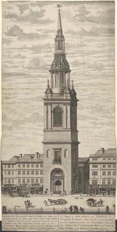 Nicholas Yeates A Prospect of Bow Church and Steeple in Cheapside