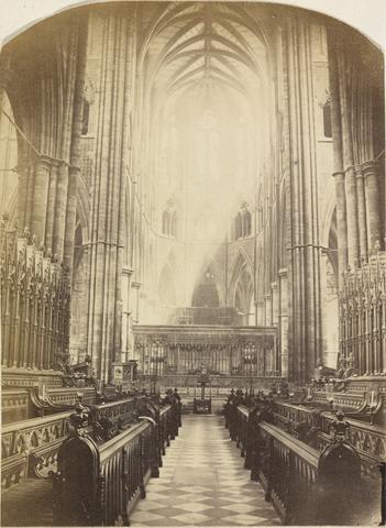 unknown artist Nave Looking towards High Altar, Westminster Abbey