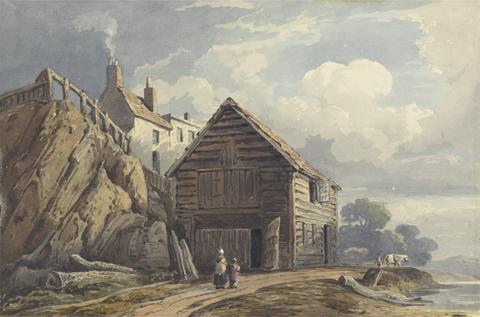 George Harley Landscape with a Boatshed