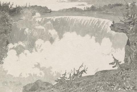 John Cousen Niagara / Horseshoe Fall and the Table Rock - seen from below