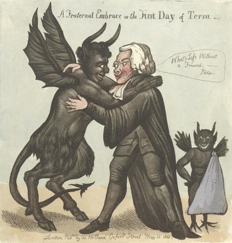 unknown artist A Fraternal Embrace, Or - The First Day of Term
