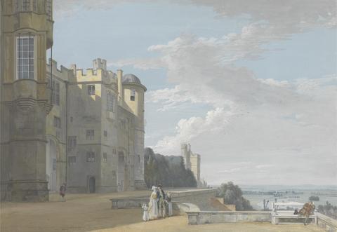 Paul Sandby RA The North Terrace, Windsor Castle, Looking West