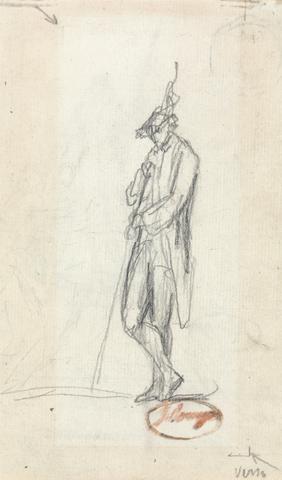George Romney A Standing Male Figure