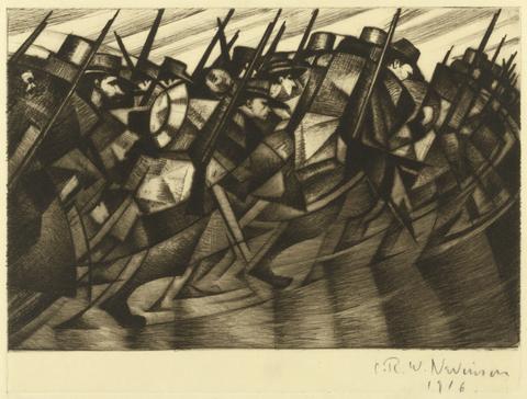 C. R. W. Nevinson Returning to the Trenches